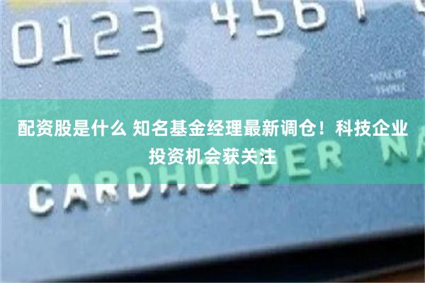 配资股是什么 知名基金经理最新调仓！科技企业投资机会获关注