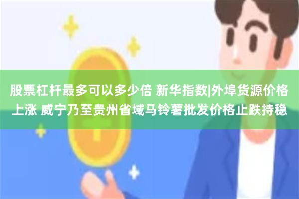 股票杠杆最多可以多少倍 新华指数|外埠货源价格上涨 威宁乃至贵州省域马铃薯批发价格止跌持稳