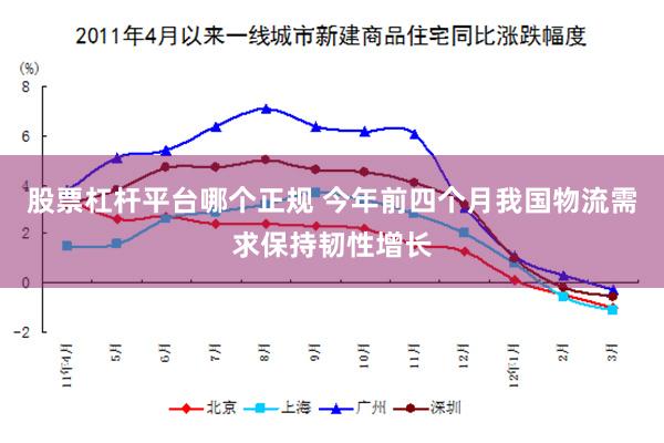 股票杠杆平台哪个正规 今年前四个月我国物流需求保持韧性增长